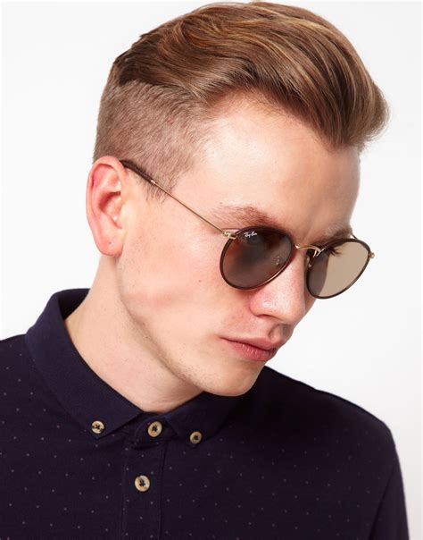 mens round sunglasses ray-ban